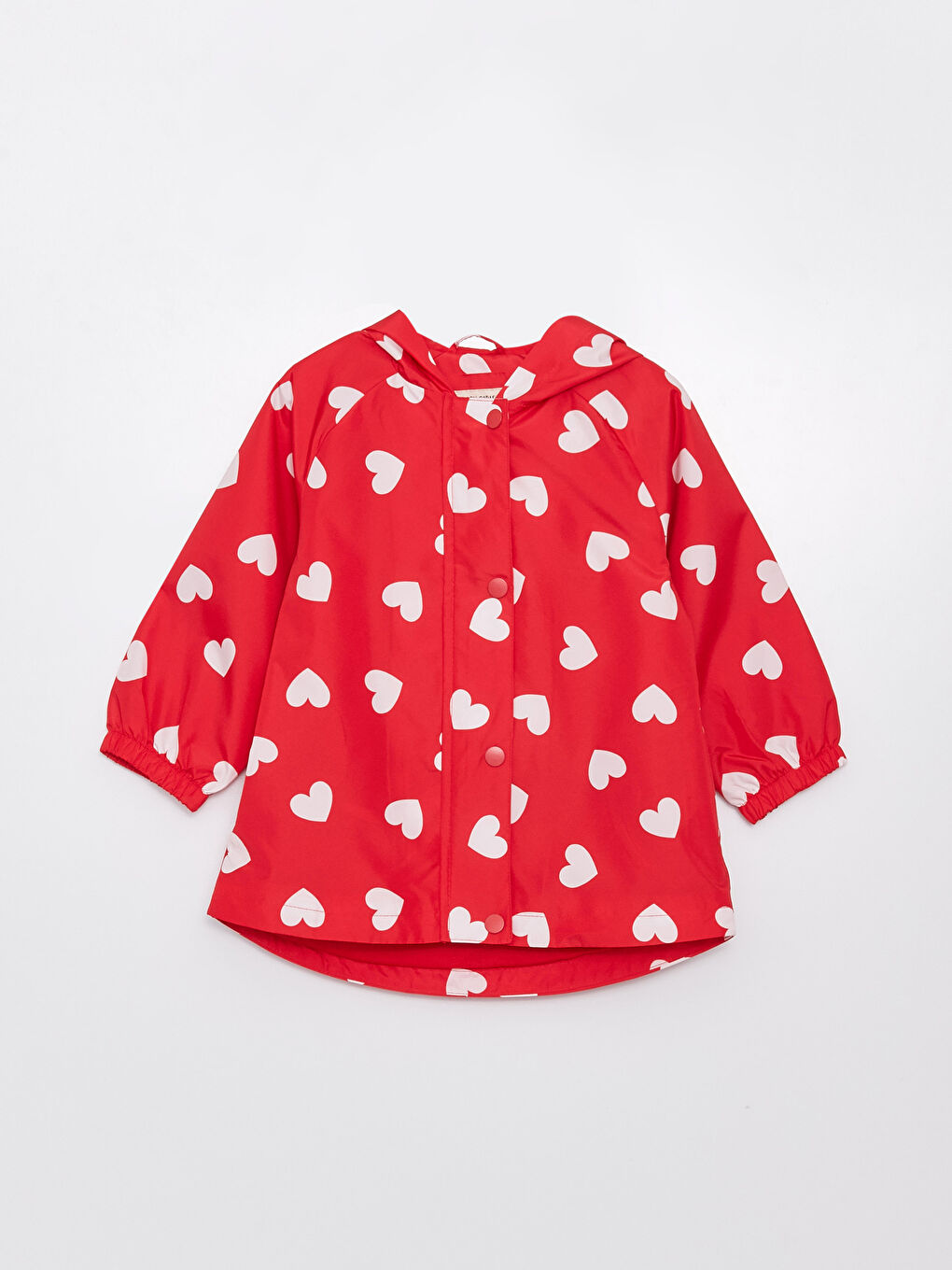 Hooded Long Sleeve Printed Baby Girl Coat -S31452Z1-LTQ