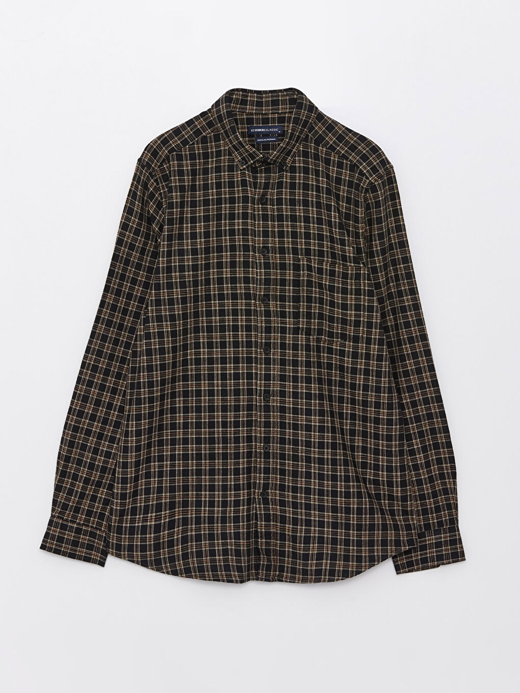 LCWAIKIKI Classic Chemise Popeline Écossais Manches Longues Régulier pour Hommes -S31478Z8-LKX