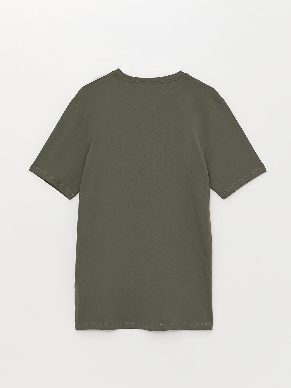 Crew Neck Short Sleeve Printed Combed Cotton Men's T-shirt-6