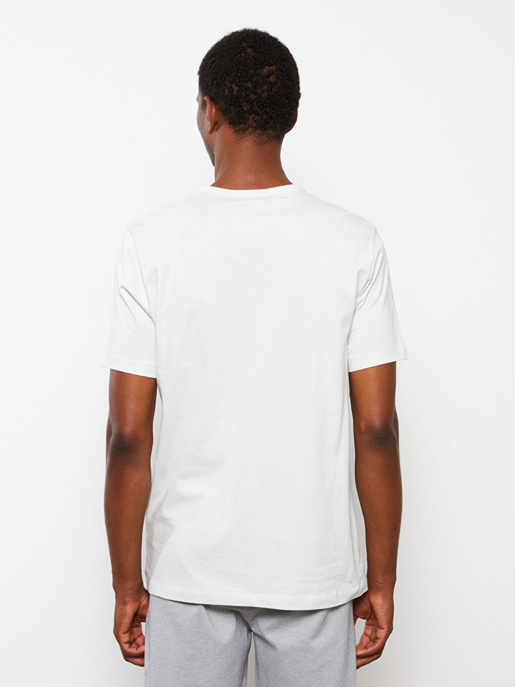 Crew Neck Short Sleeve Men's T-Shirt-4