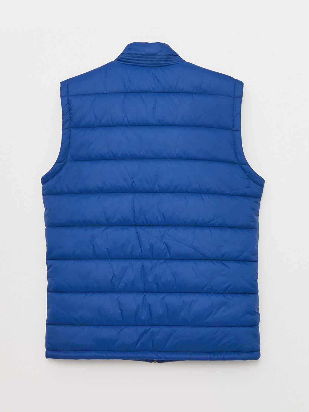 Vestă matlasată Slim Fit cu guler tip pâlnie pentru bărbați-7