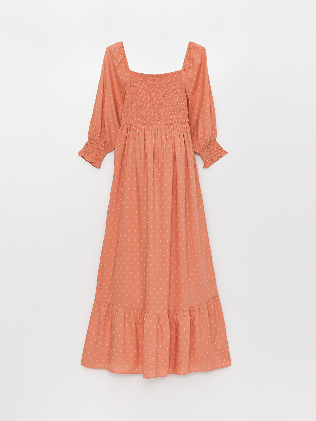 LCWAIKIKI Maternity Square Collar Polka Dot Maternity Dress -S31498Z8-LR8
