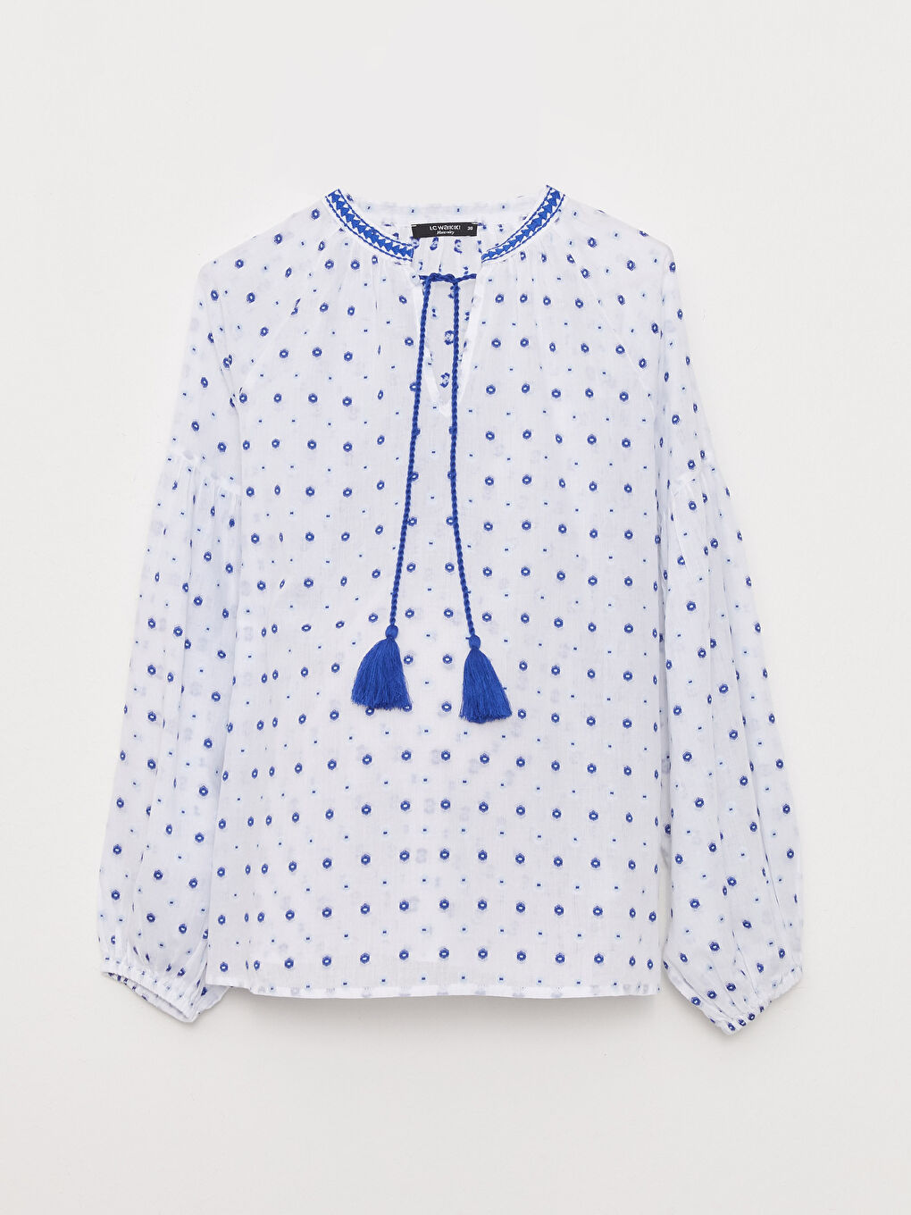 LCWAIKIKI Maternity Reverskragen Bedruckte Langarm Umstandsbluse -S31499Z8-E5X