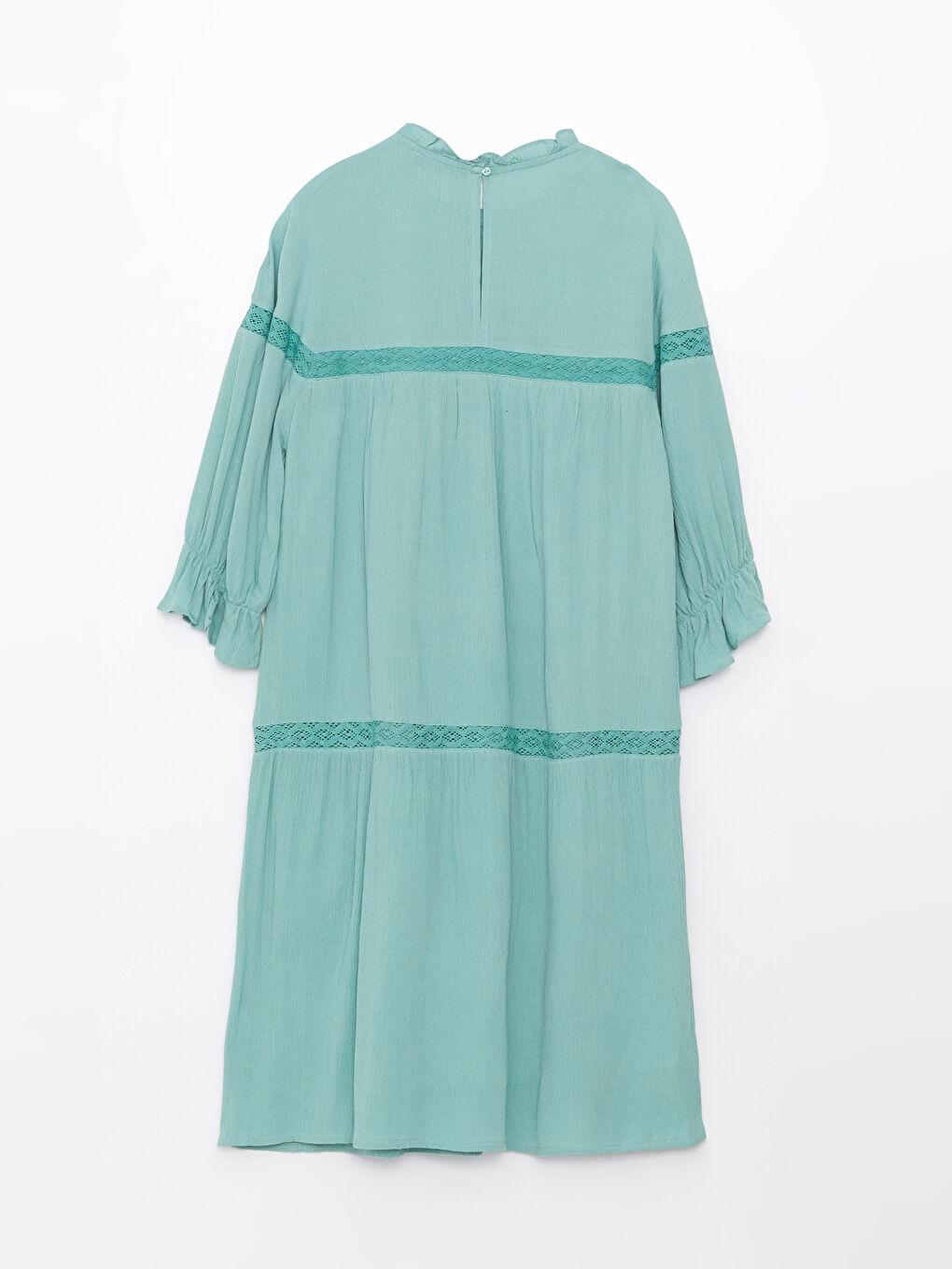 High Collar Embroidered Maternity Poplin Dress -S31508Z8-GBX