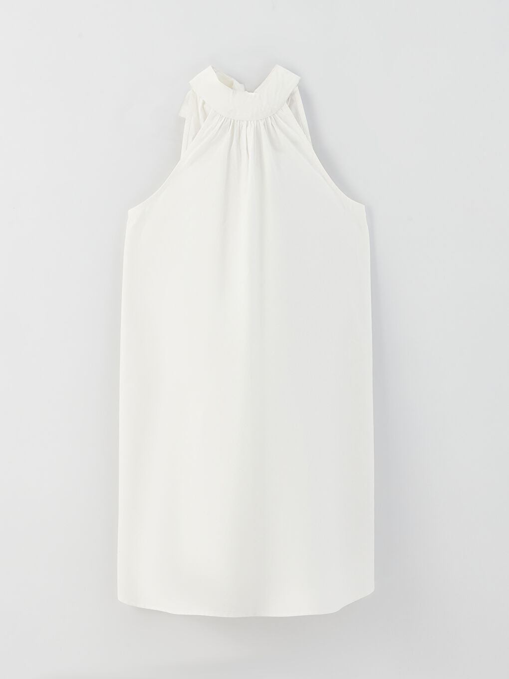 LCW Halter Neck Plain Maternity Poplin Dress -S31509Z8-SJT