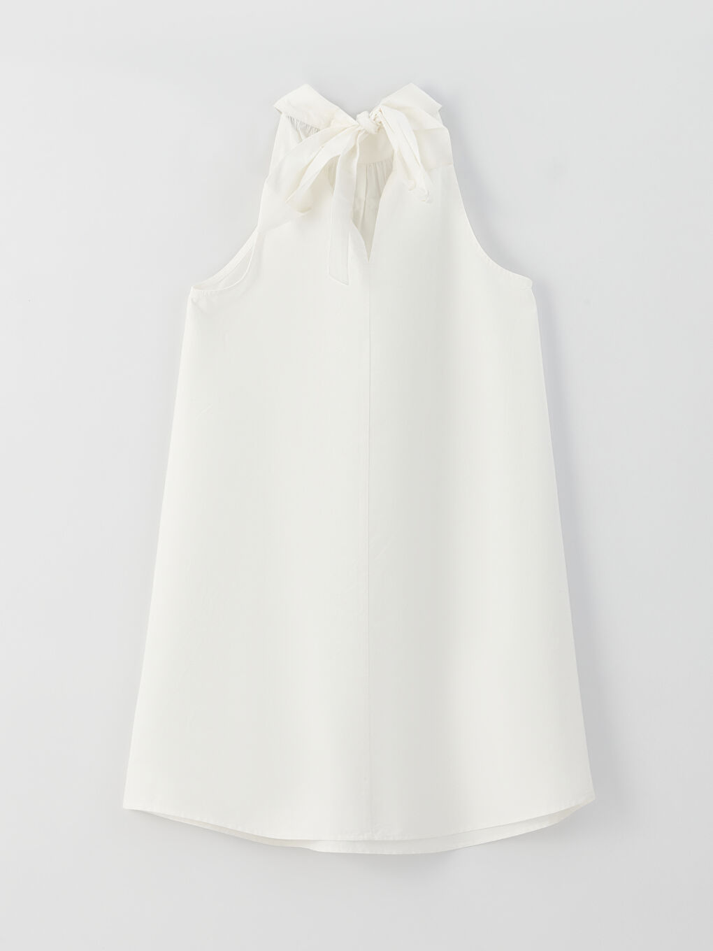 LCW Halter Neck Plain Maternity Poplin Dress -S31509Z8-SJT