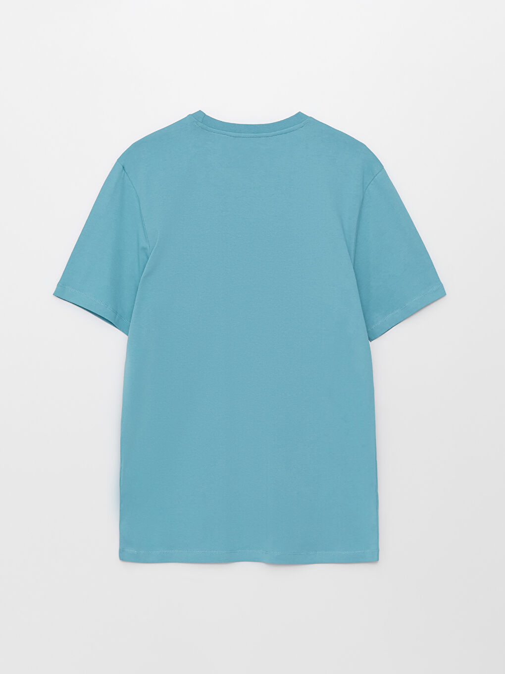 Rundhalsausschnitt Kurzarm Bedrucktes T-Shirt aus gekämmter Baumwolle für Herren-6