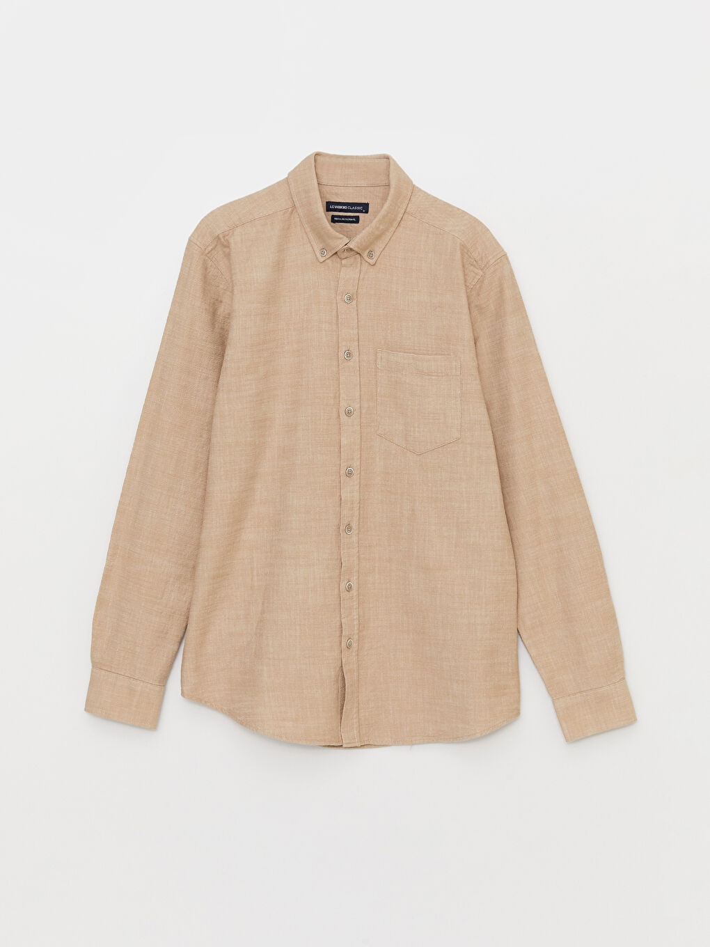 SOUTHBLUE Regular Fit Long Sleeve Gabardine Men's Shirt -S31539Z8-S2R