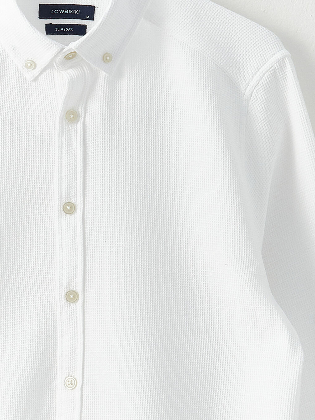 Muška košulja dugih rukava slim fit od dobby tkanine -S31544Z8-Q6K