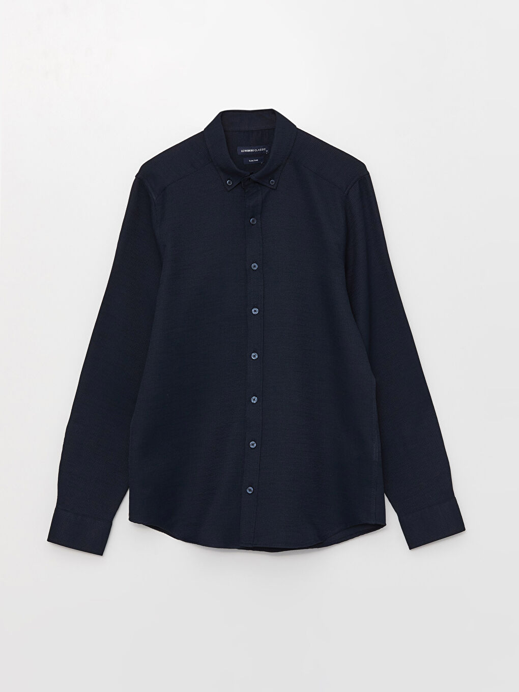 ерлерге арналған тар пішім ұзын жең добби матасы жейде-5