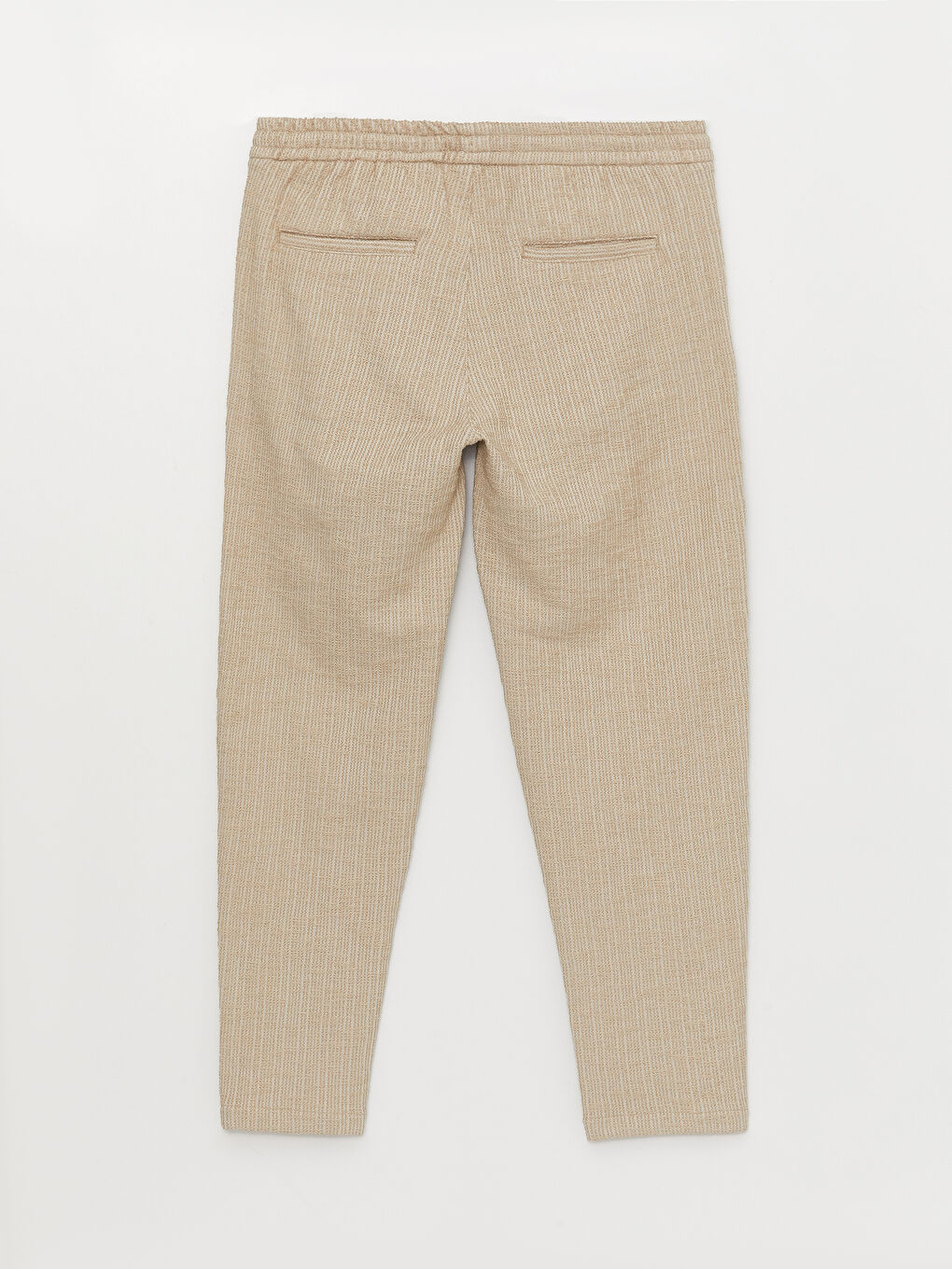 Bej Slim Fit Erkek Pantolon-5