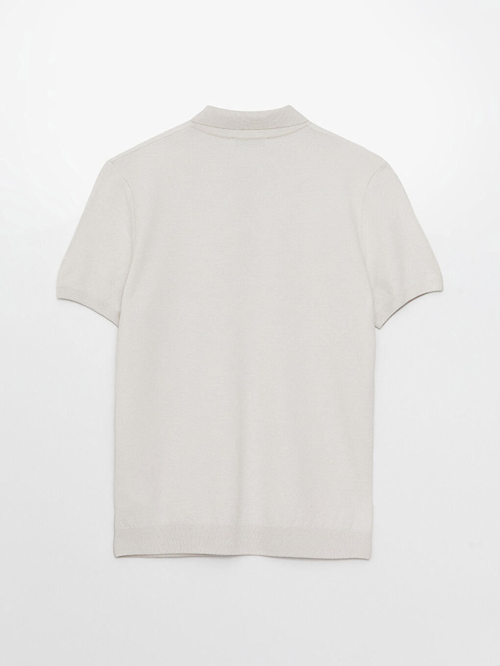 Polo Neck Short Sleeve Men's Knitwear Sweater-5