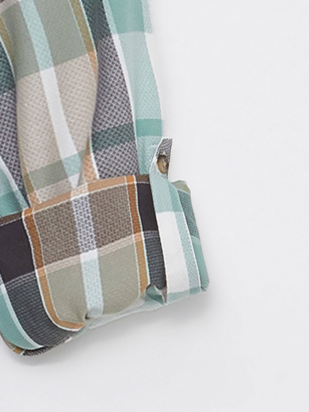 Yeşil Regular Fit Uzun Kollu Ekose Erkek Gömlek-7