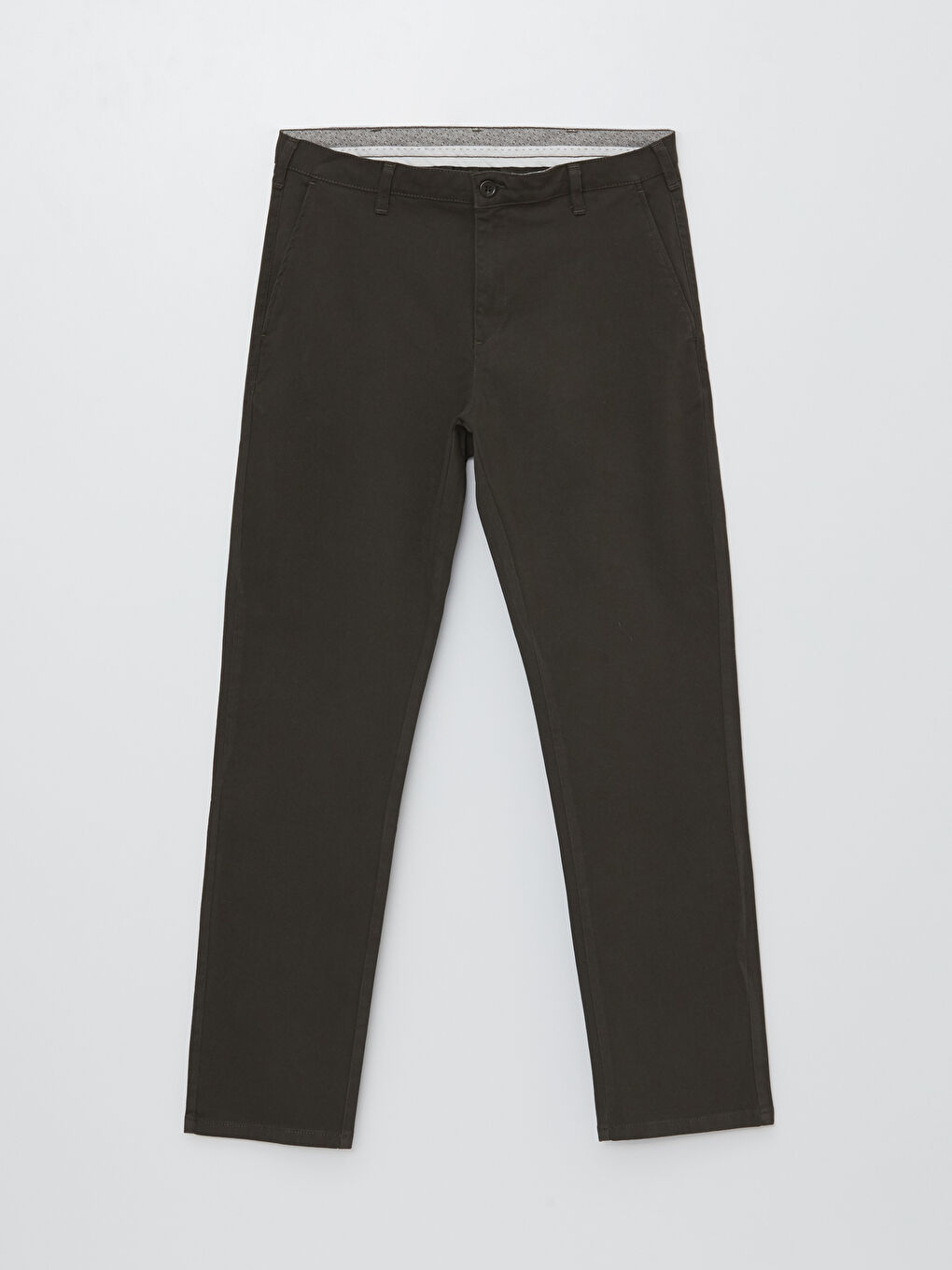 Standard Fit Dobby Fabric Men's Trousers-5