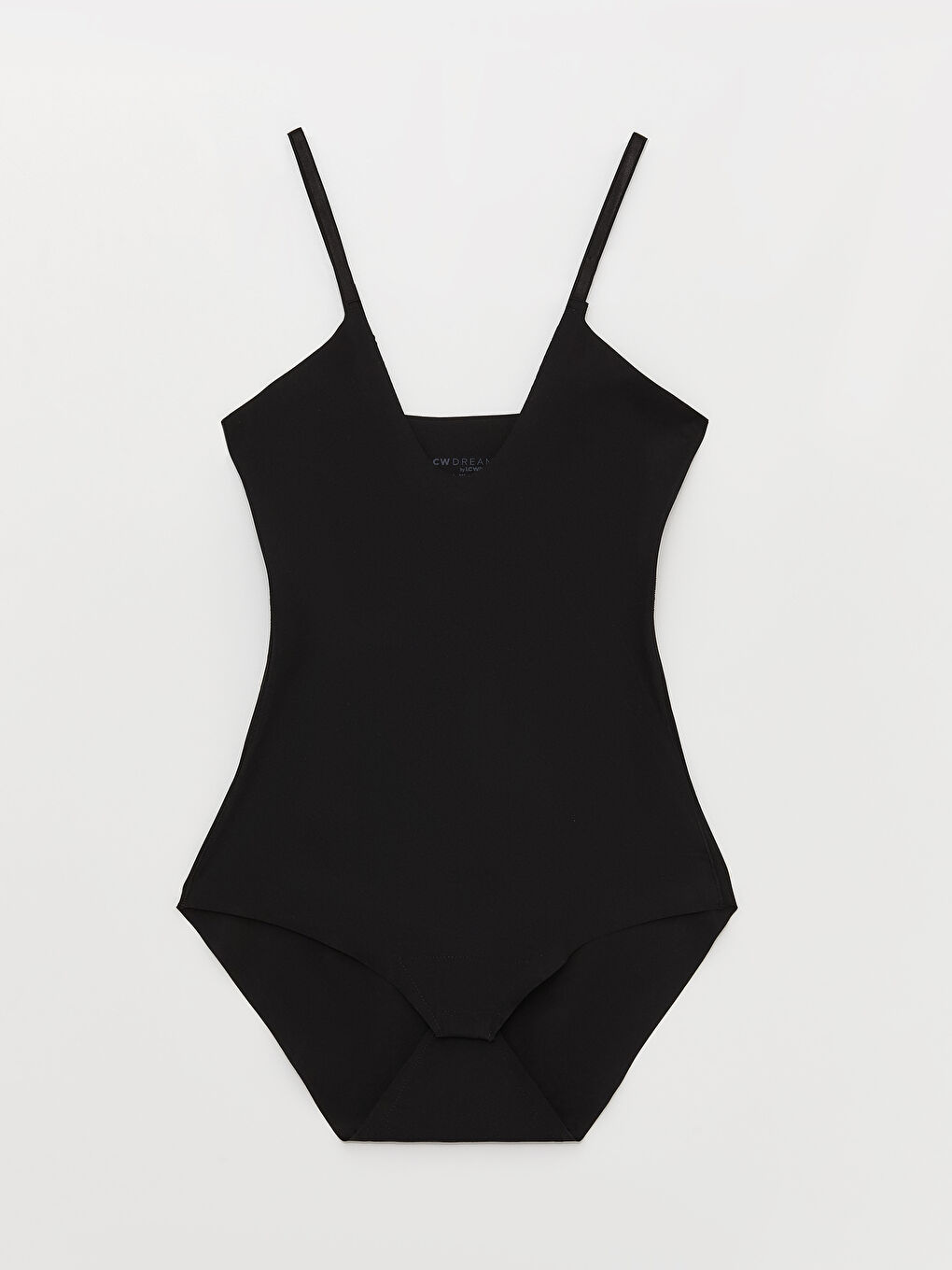 Siyah Düz Askılı Kadın Korse