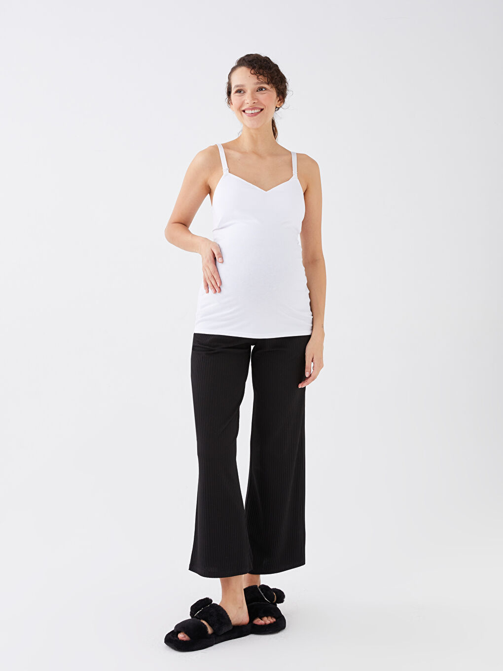 فيست حوامل سادة بياقة على شكل حرف U وبِحَمّالات-2