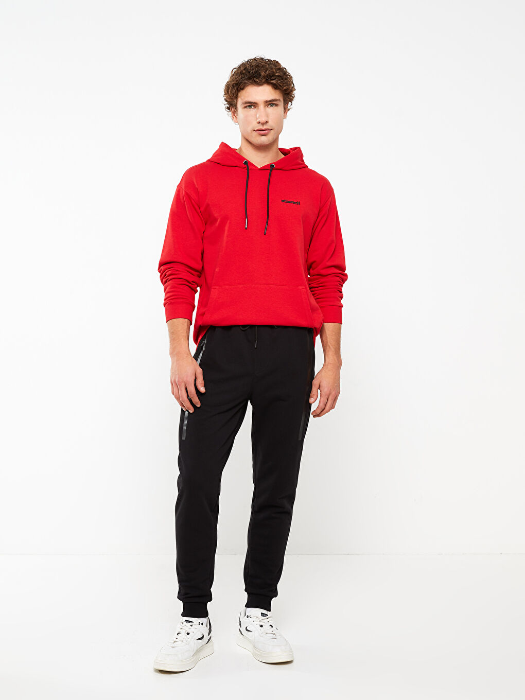 Siyah Slim Fit Erkek Jogger Eşofman Altı-1