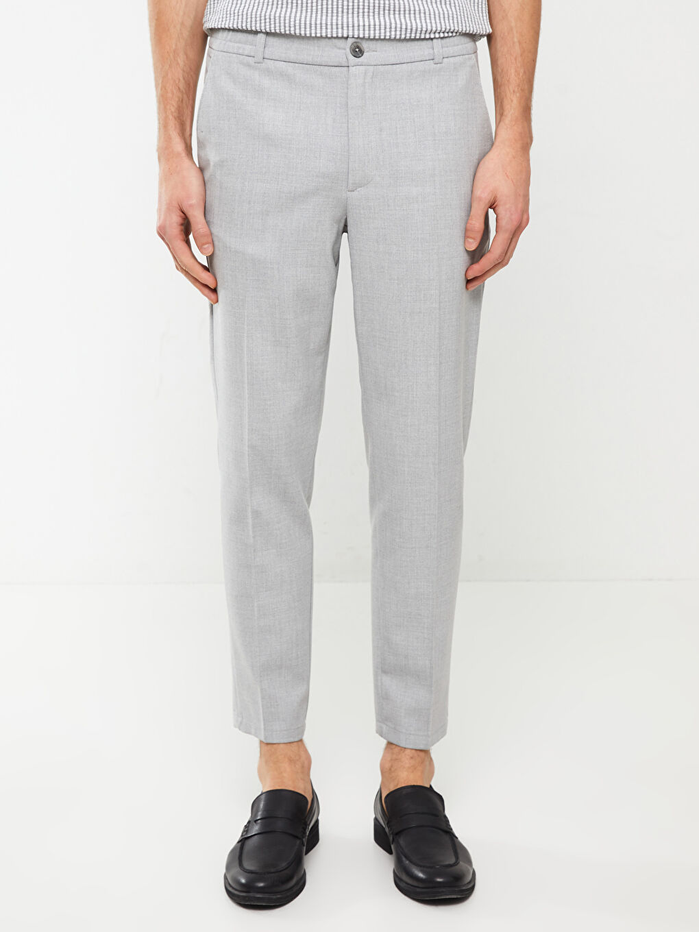Gri Slim Fit Erkek Pantolon-2