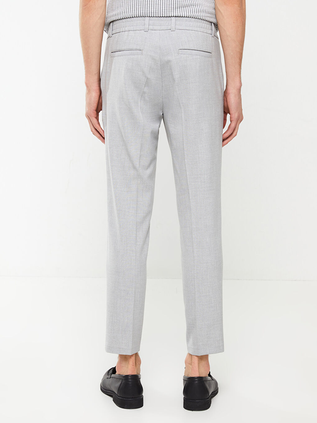 Gri Slim Fit Erkek Pantolon-4