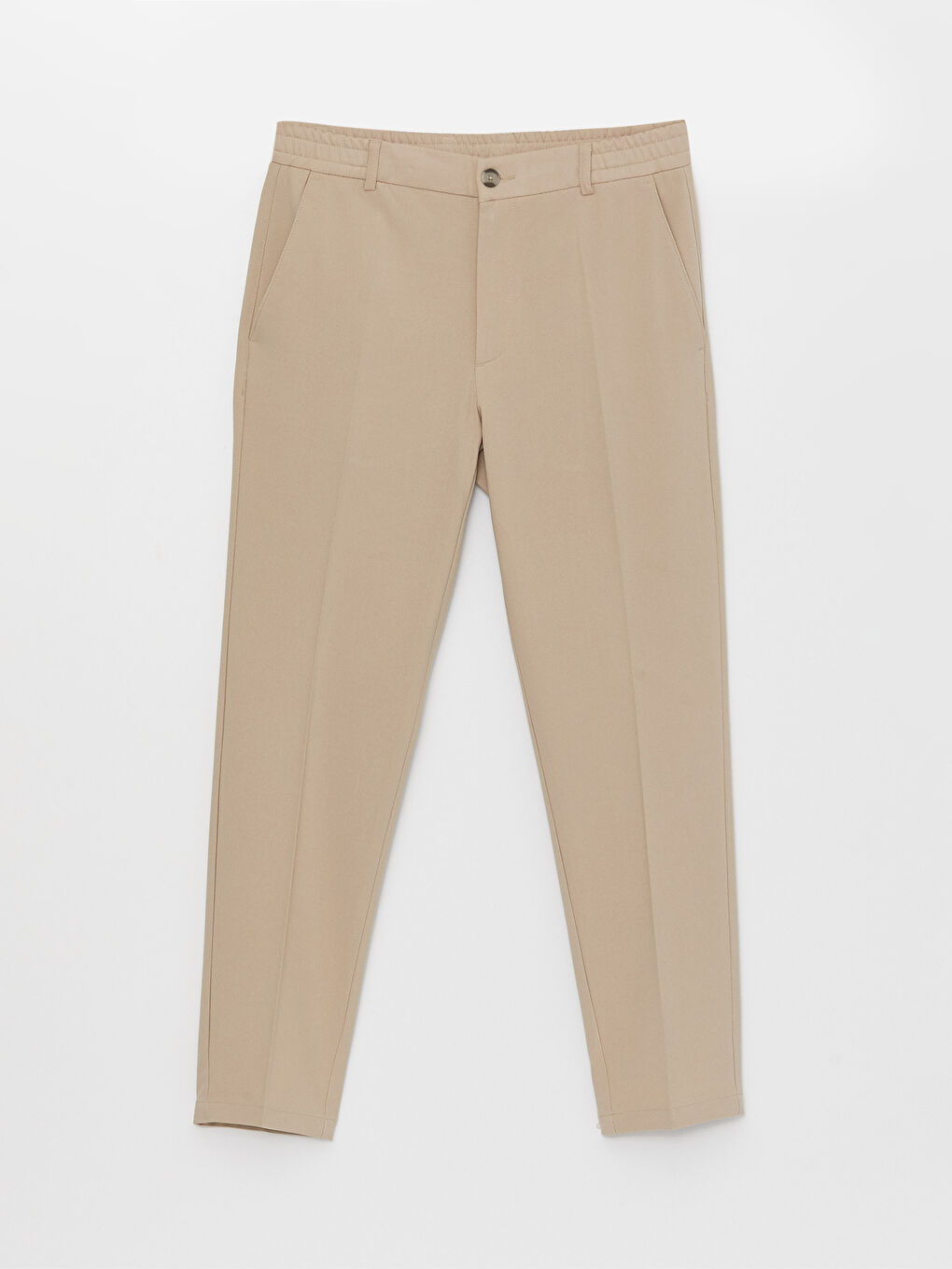 Bej Slim Fit Erkek Pantolon-5