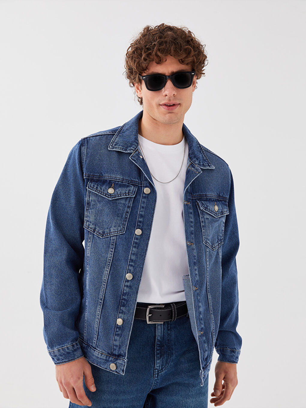 Standard Fit Men's Denim Jacket -S31641Z8-H45