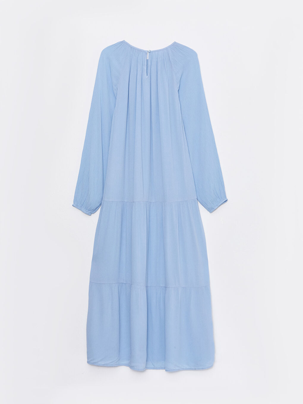 LCW Modest Bisiklet Yaka Düz Uzun Kollu Kadın Elbise -S31668Z8-SUF