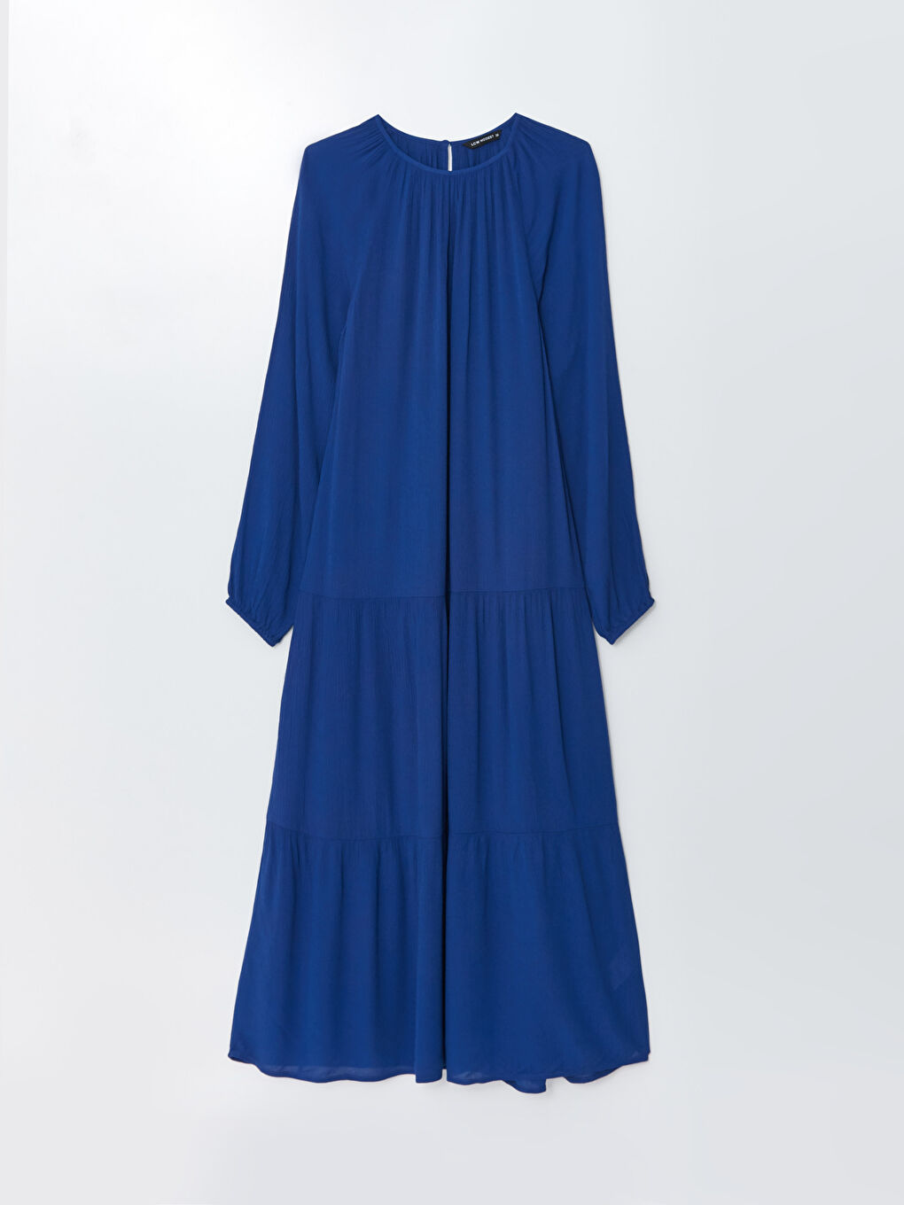 فستان بأكمام طويلة وياقة مستديرة -S31668Z8-SUG
