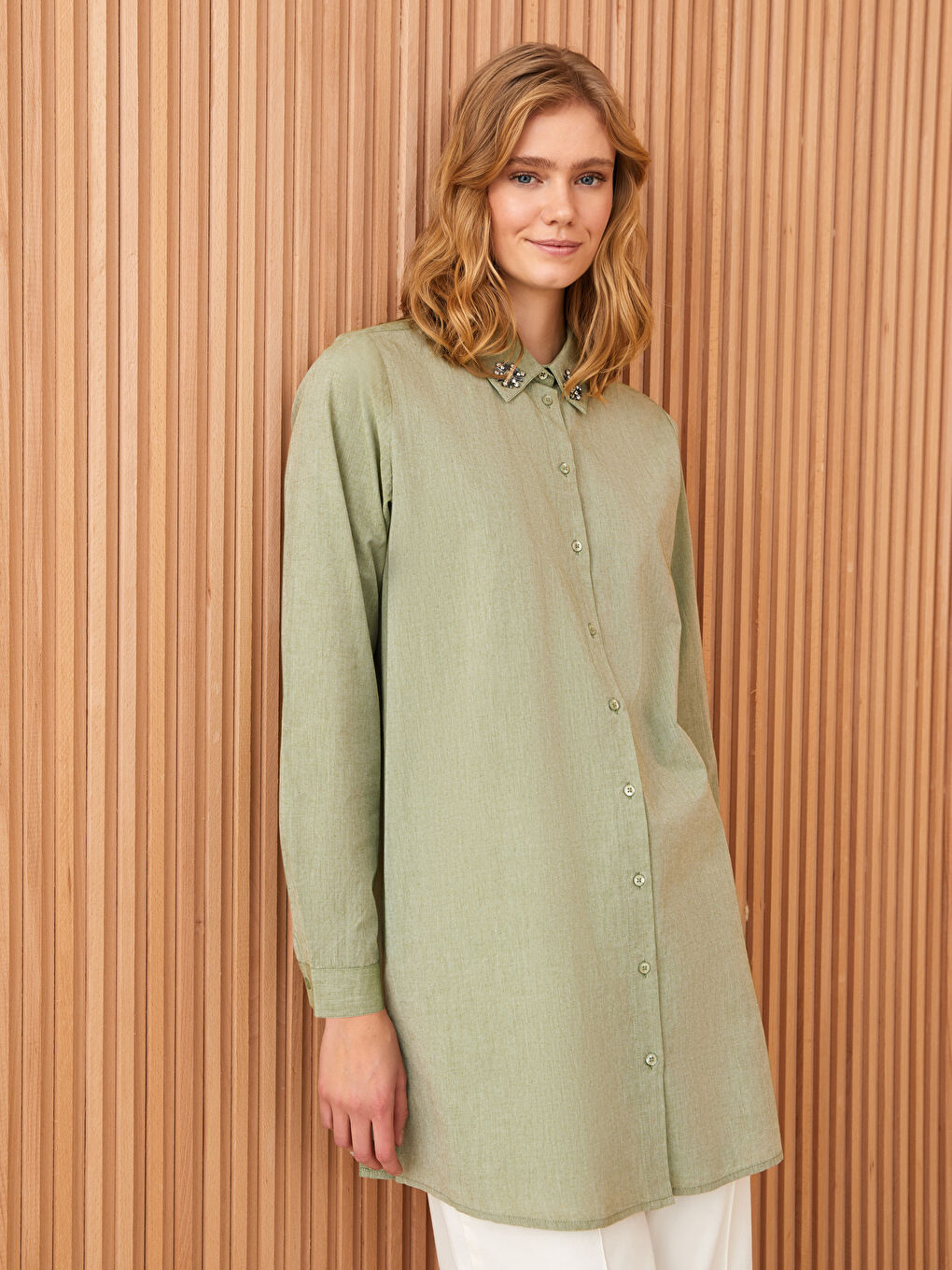 Embroidered Women's Shirt Tunic