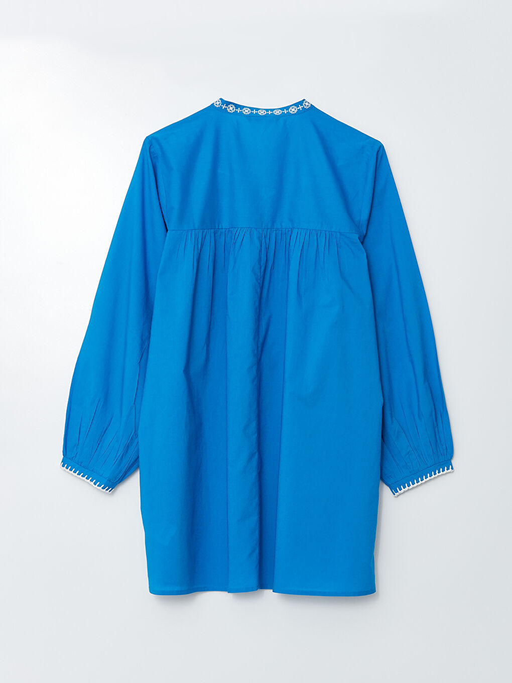 LCW Modest Bağlamalı Yaka Nakışlı Uzun Kollu Kadın Tunik -S31673Z8-SQA