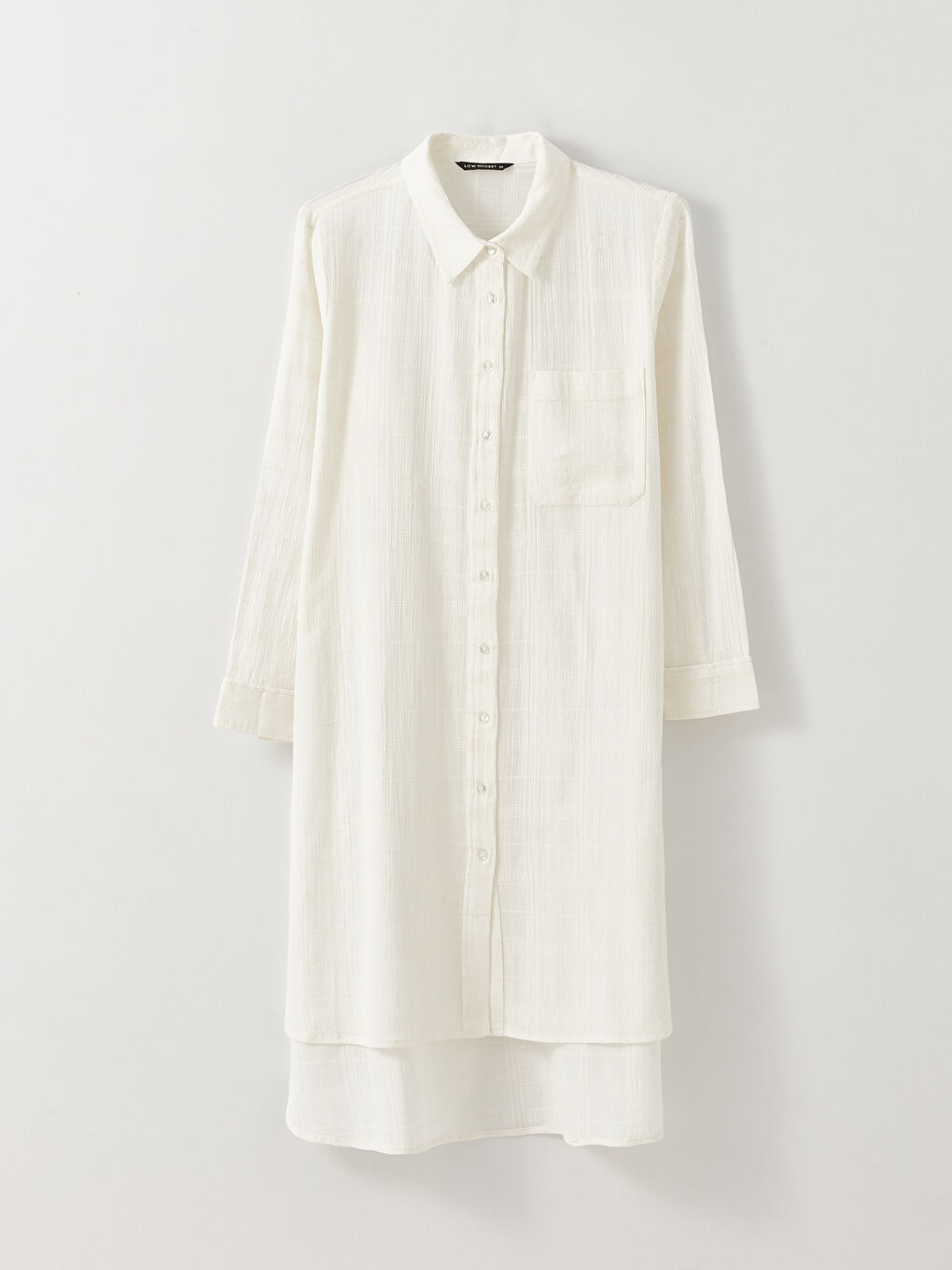 Plain Long Sleeve Women's Shirt Tunic-6