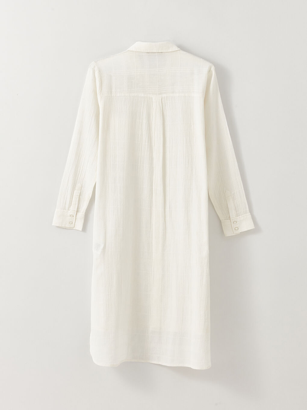 Plain Long Sleeve Women's Shirt Tunic-8