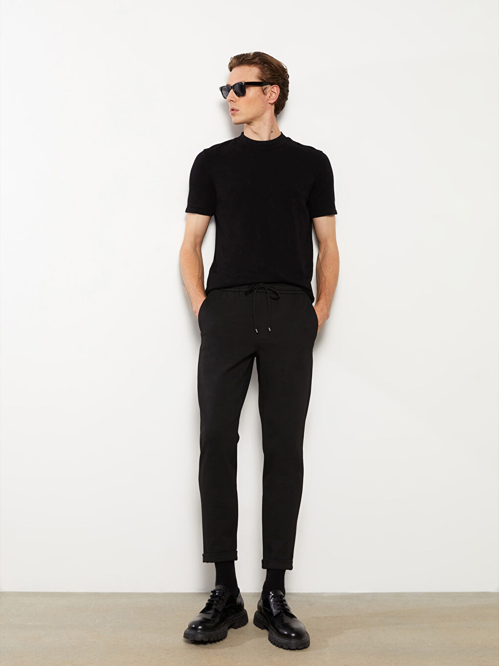 Muške pantalone slim fit -S31712Z8-CVL