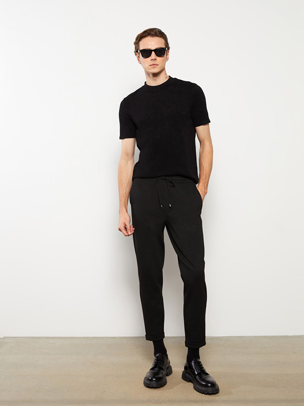 Muške pantalone slim fit -S31712Z8-CVL