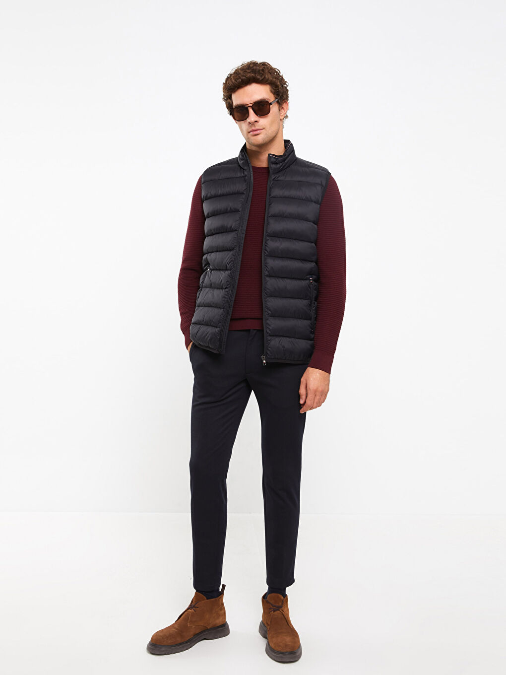 SOUTHBLUE Standard Fit Funnel Neck Men's Puffer Gilet -S31716Z8-CVL