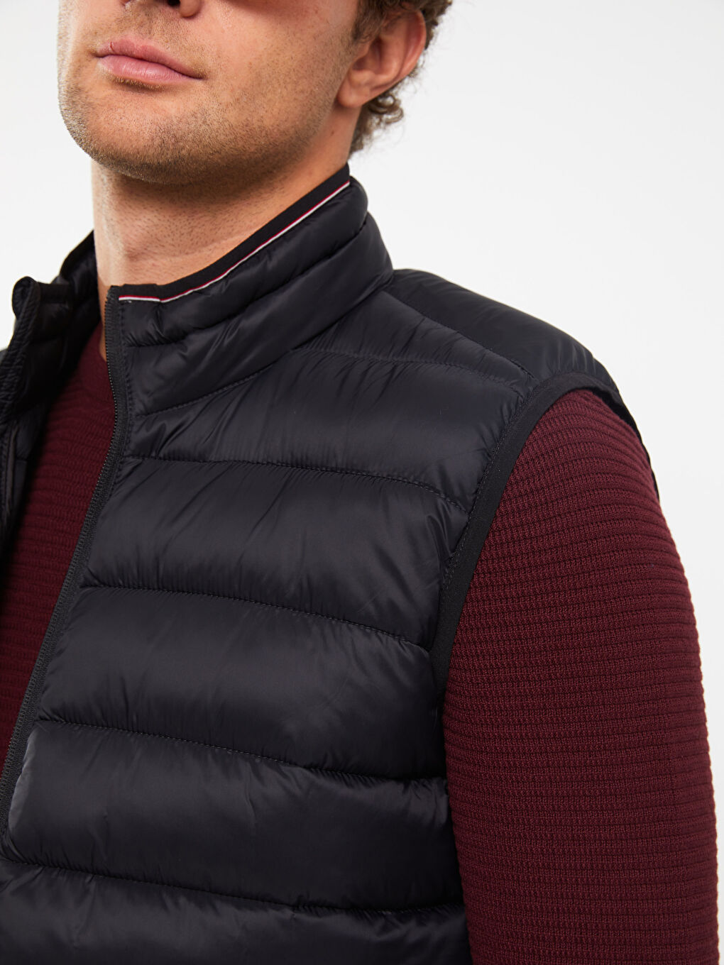 SOUTHBLUE Standard Fit Funnel Neck Men's Puffer Gilet -S31716Z8-CVL