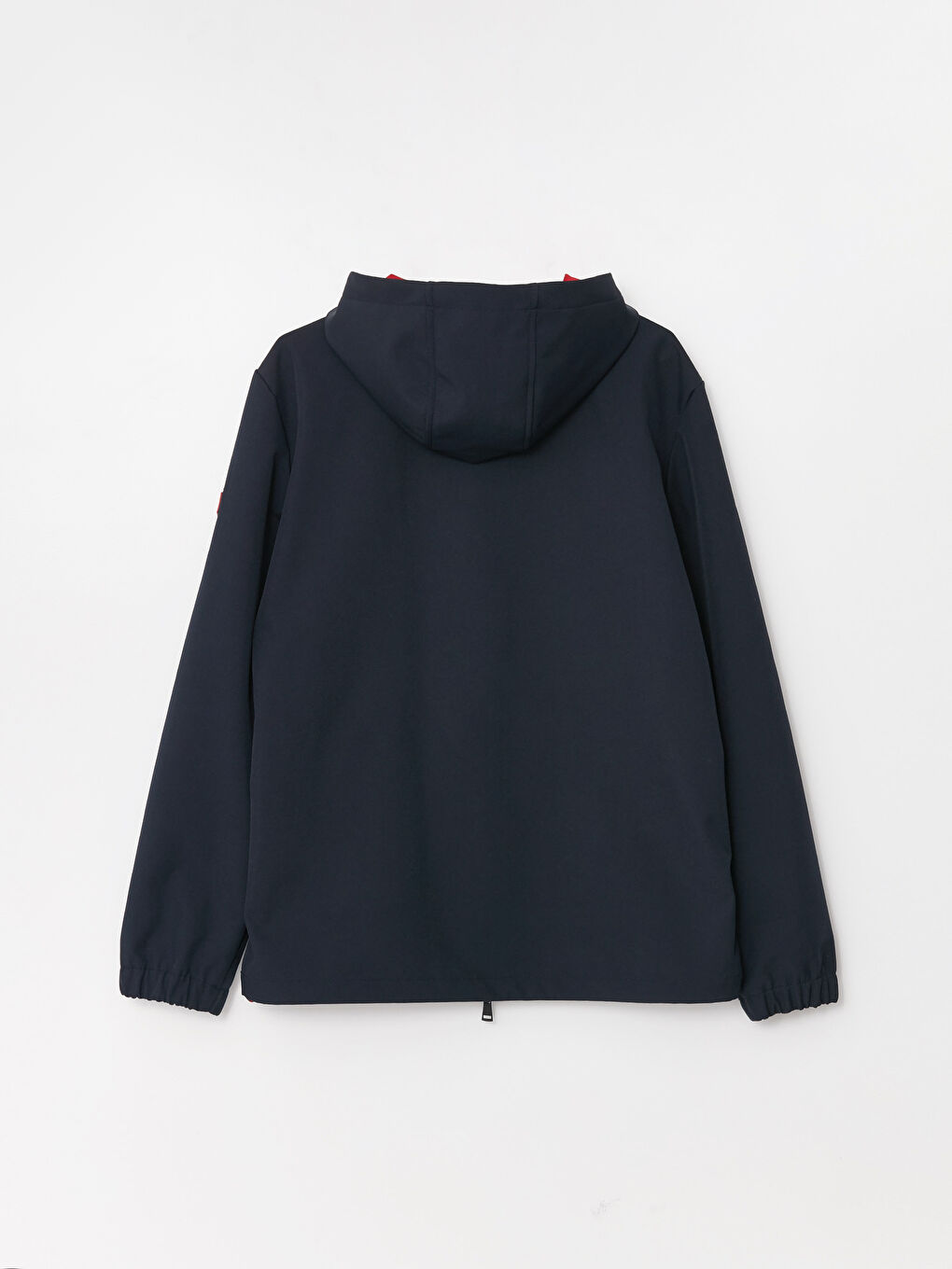 Lacivert Standart Kalıp Kapüşonlu Erkek Mont-6