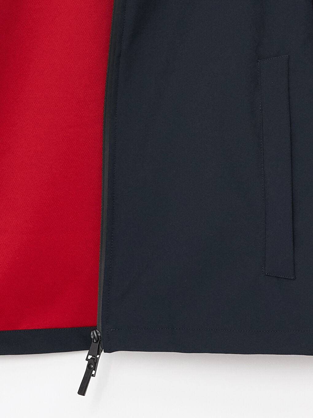 Lacivert Standart Kalıp Kapüşonlu Erkek Mont-7