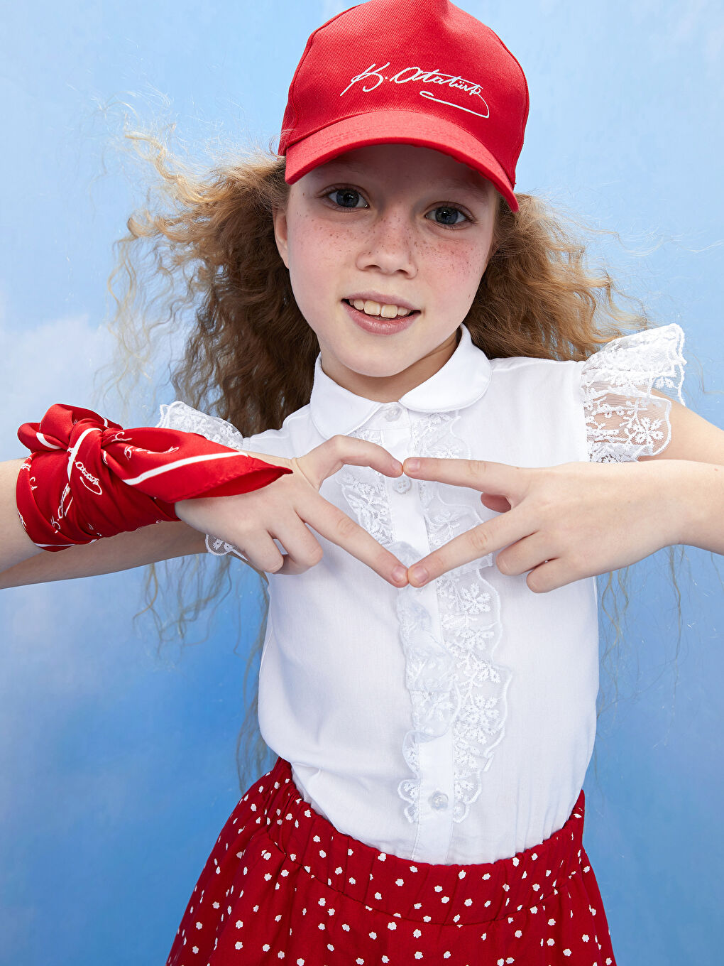 Lace Detailed Short Sleeve Girl's Shirt -S31731Z4-Q6K