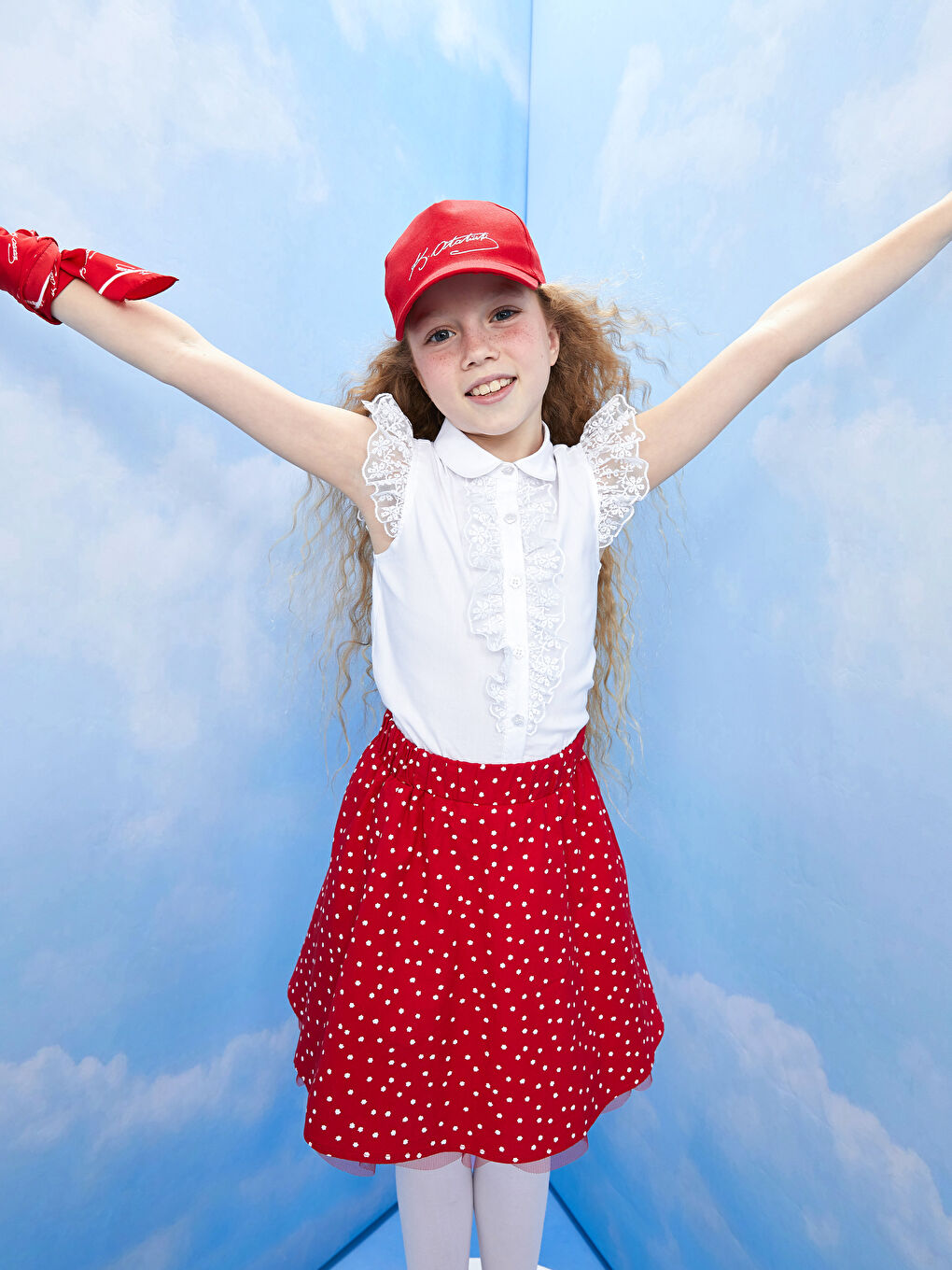 Lace Detailed Short Sleeve Girl's Shirt -S31731Z4-Q6K
