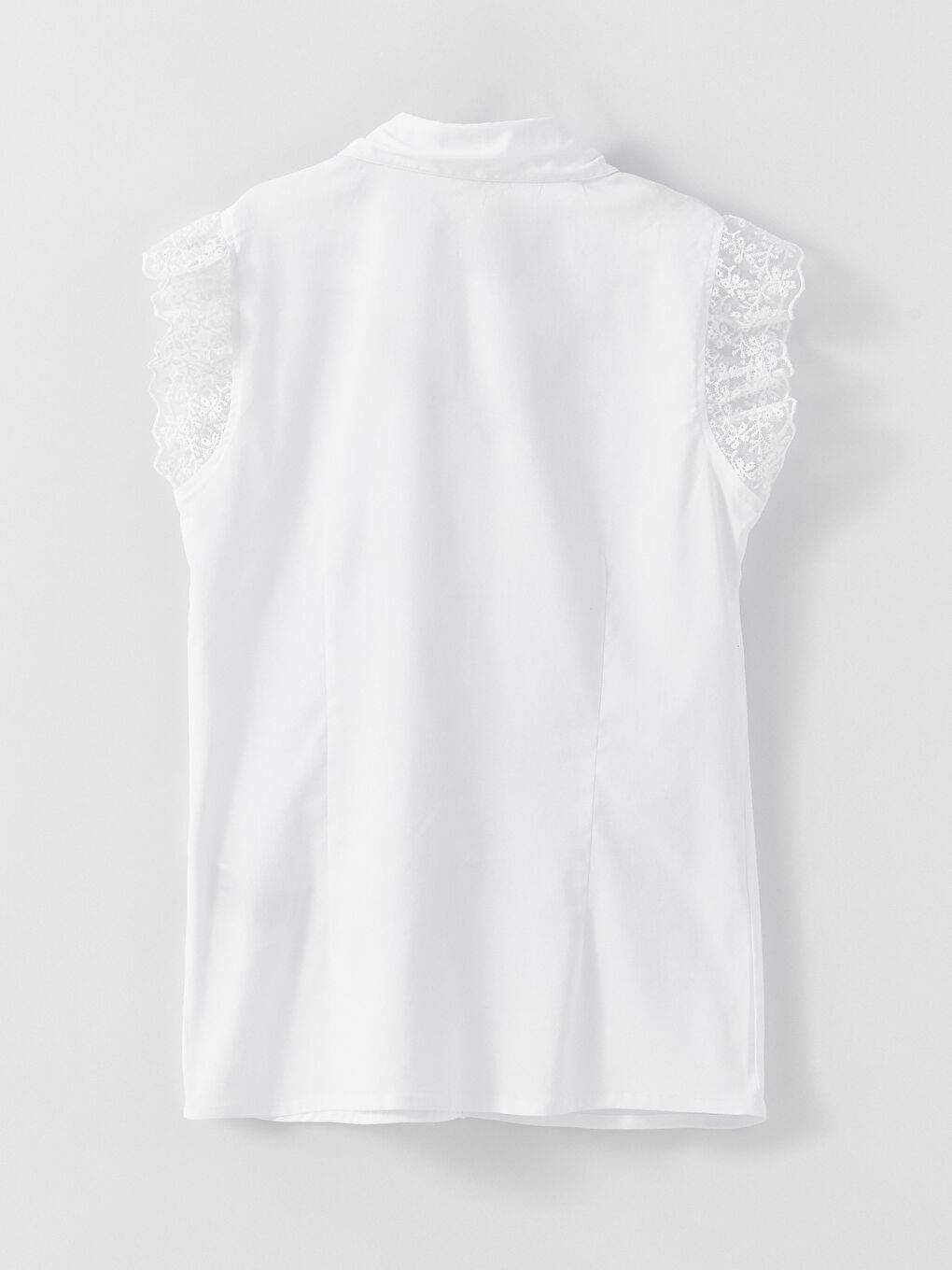 Lace Detailed Short Sleeve Girl's Shirt -S31731Z4-Q6K