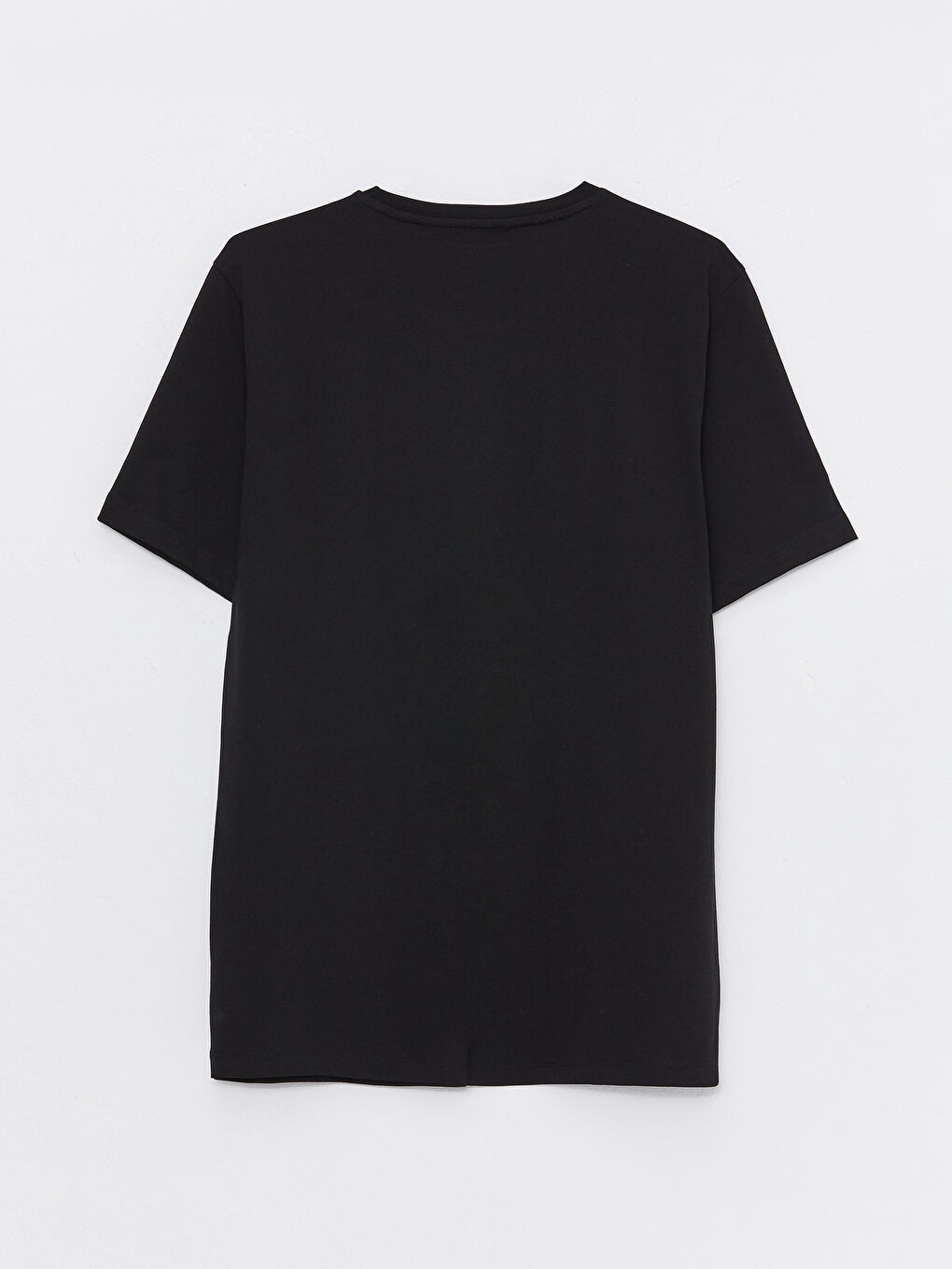 تيشيرت رجالي ياقة دائرية كم قصير مطبوع قطن ممشط-6