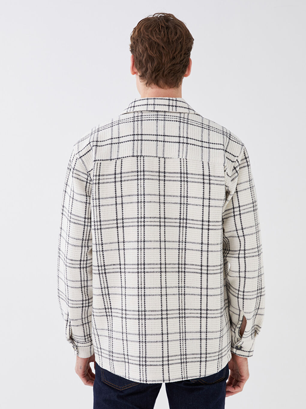 LCW Vision Regular Fit Long Sleeve Plaid Men's Flannel Shirt Jacket -S31753Z8-LLX