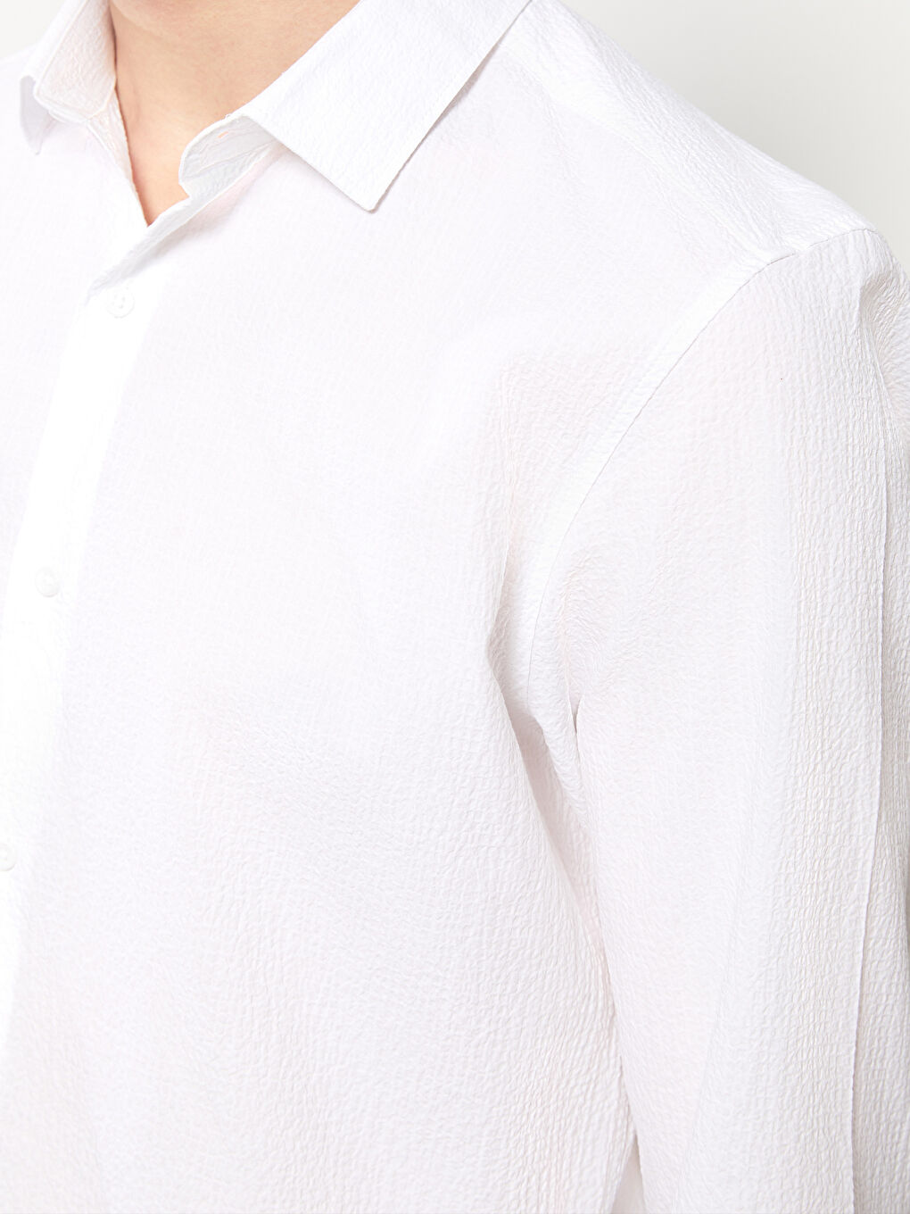 Slim Fit Long Sleeve Men's Shirt-3