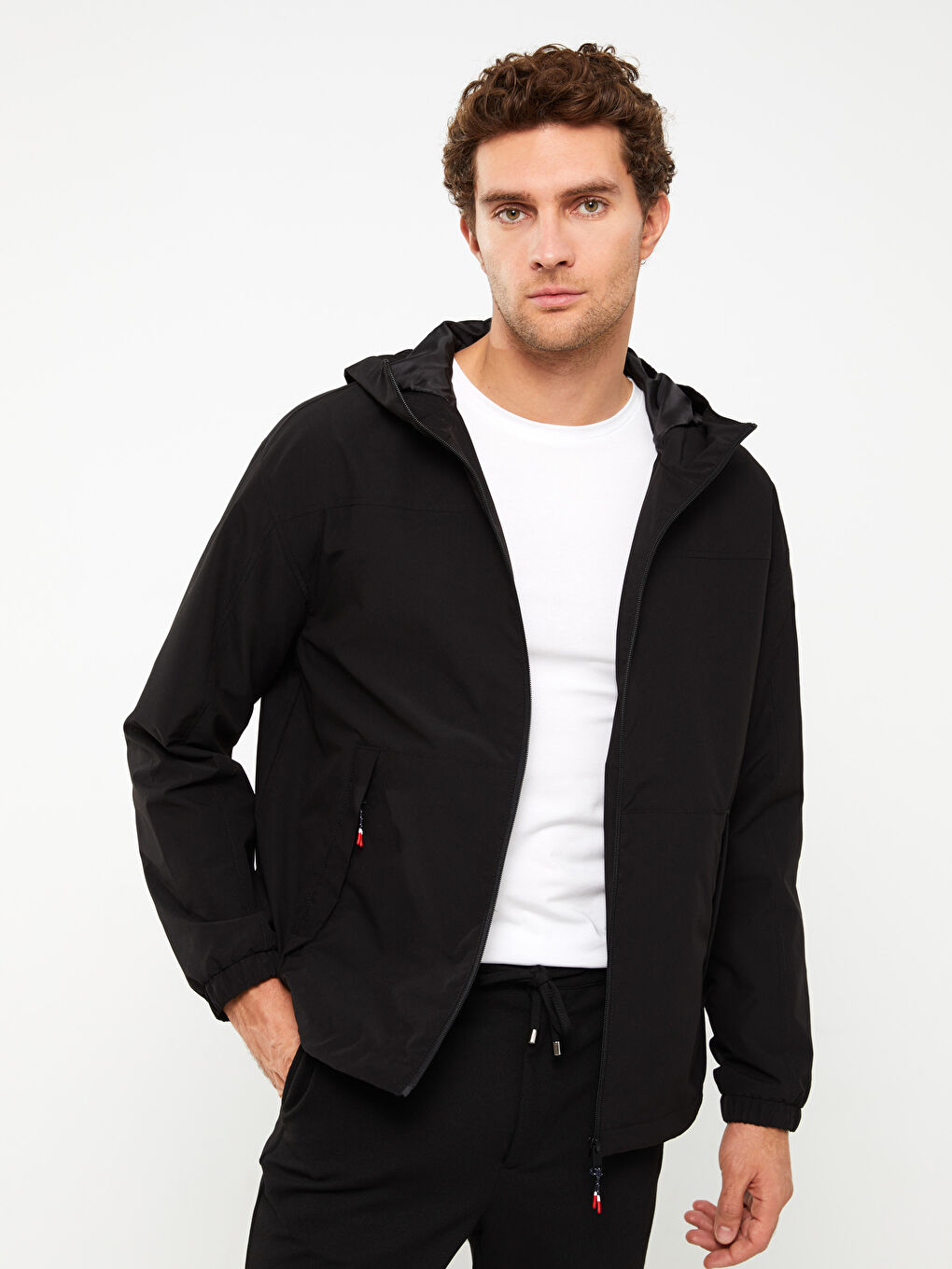 Standard Fit Hooded Men's Coat -S31768Z8-CVL