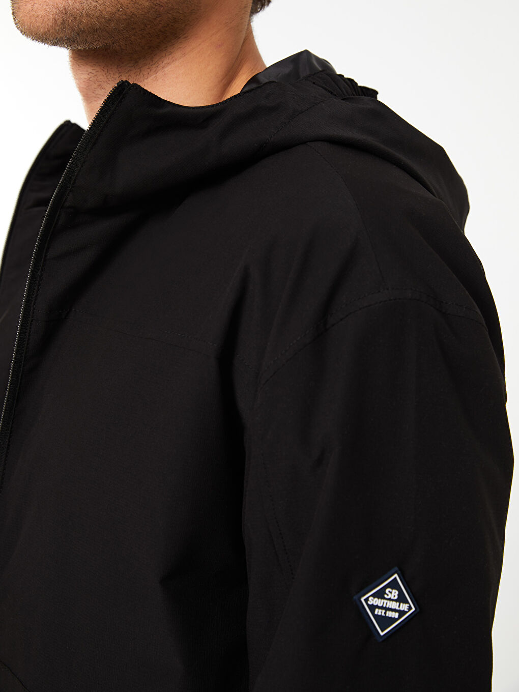 Standard Fit Hooded Men's Coat -S31768Z8-CVL
