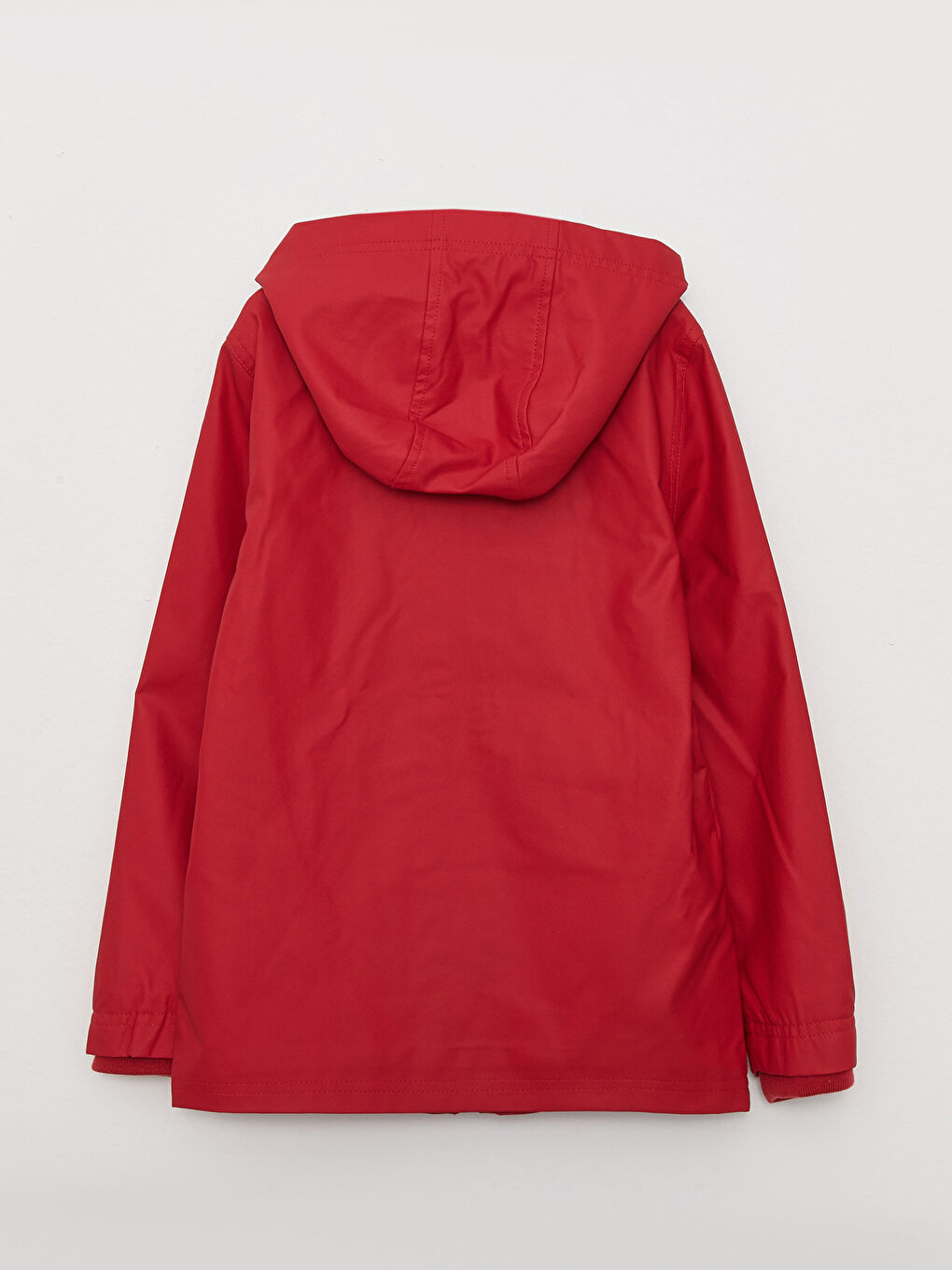 Kırmızı Kapüşonlu Basic Kız Çocuk Mont-1