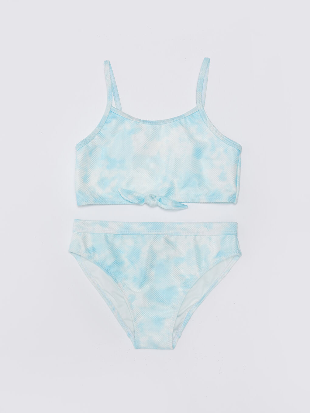 LCW Kids Mavi Batik Desenli Kız Çocuk Bikini