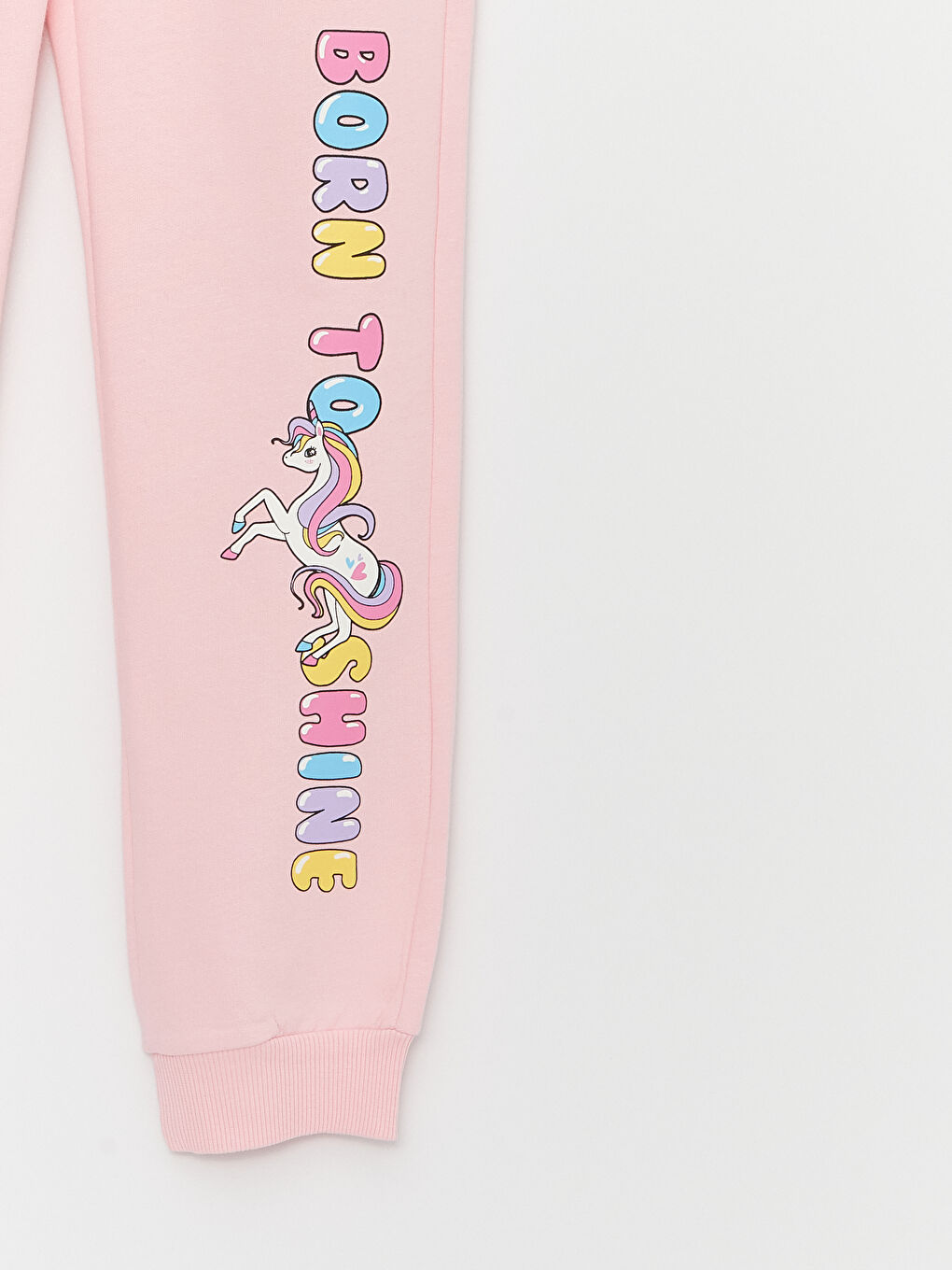 Elasticated Waist Printed Girls' Sweatpants-2