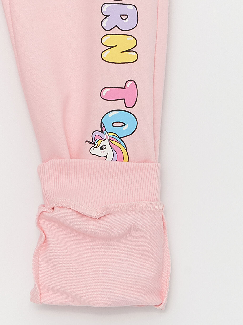 Elasticated Waist Printed Girls' Sweatpants-3