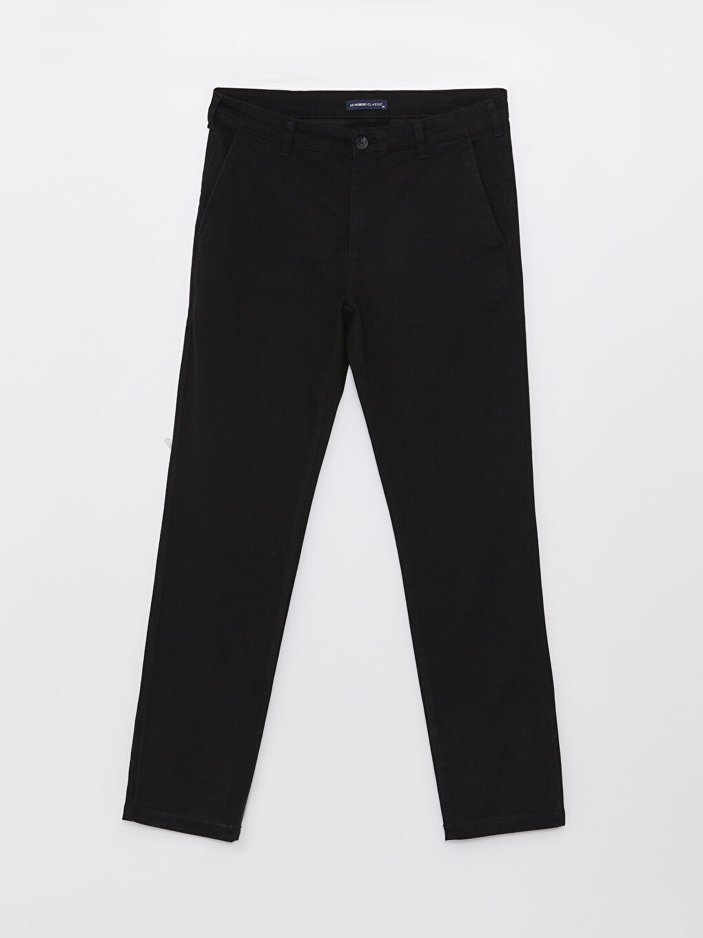 Siyah Slim Fit Erkek Pantolon-5